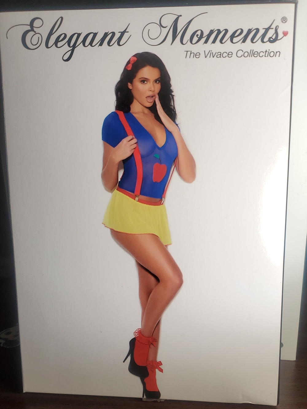 Elegant Moments Blue Top Yellow Skirt Red Accents Costume
